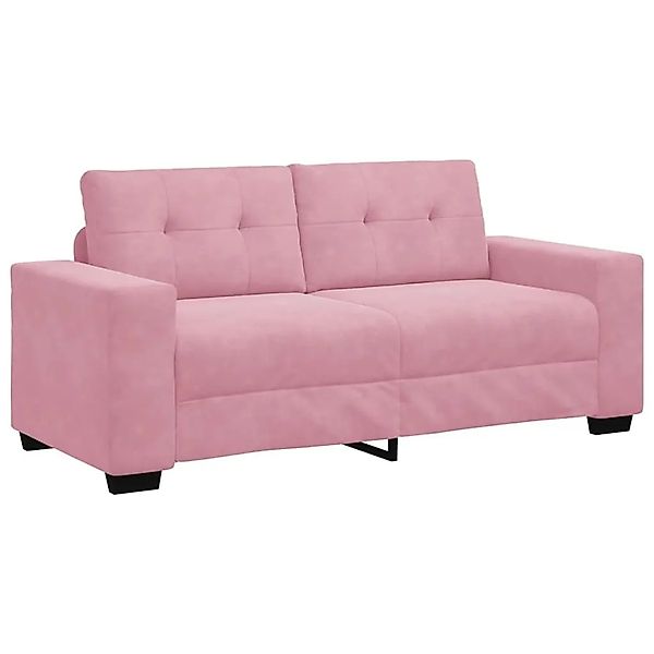 vidaXL Zweisitzer-Sofa Rosa 140 cm Samt 4105125 günstig online kaufen