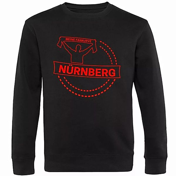 multifanshop Sweatshirt Nürnberg - Meine Fankurve - Pullover günstig online kaufen