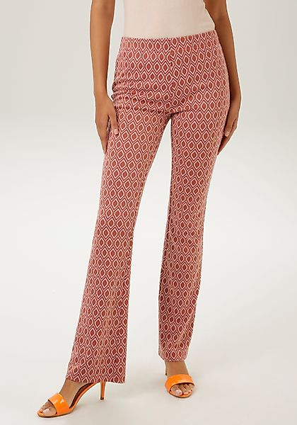 Aniston CASUAL Schlupfhose, mit Rauten-Muster günstig online kaufen