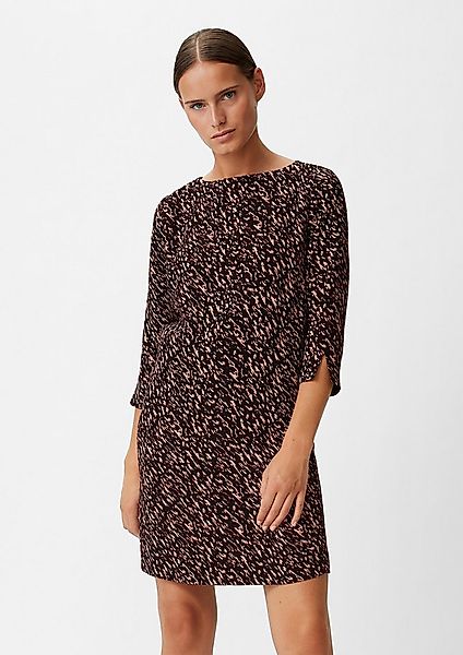 comma Minikleid Kleid Crêpe-Kleid mit Allover-Print günstig online kaufen