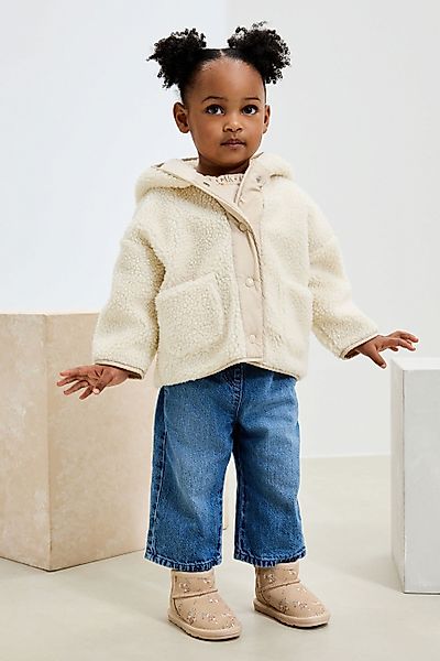 Next Fleecejacke Fleece mit Druckknopfverschluss (1-St) günstig online kaufen