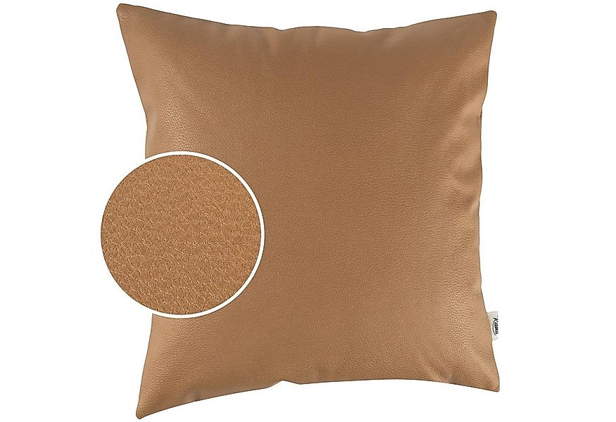 Kisska Dekokissen Kissenhülle KUMO atmungsaktive Kunstleder Kissenbezug Zie günstig online kaufen