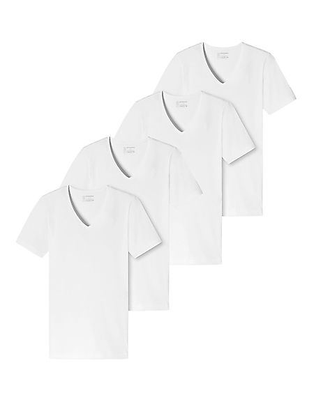 Schiesser T-Shirt 95/5 (4-tlg) unterziehshirt unterhemd günstig online kaufen