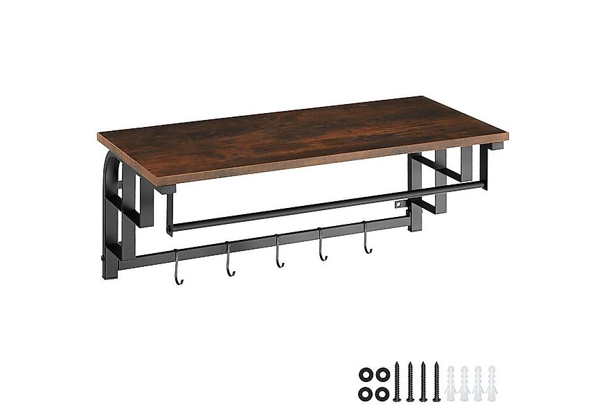 tectake Garderobe Wandgarderobe, 66 x 30 x 27 cm günstig online kaufen