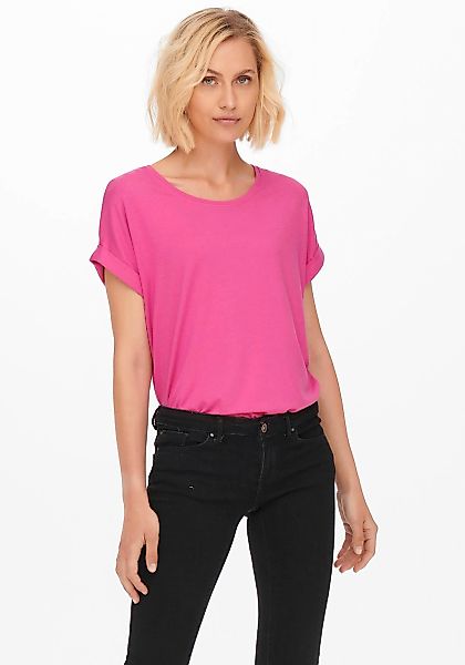 ONLY T-Shirt "ONLMOSTER S/S O-NECK TOP NOOS JRS", mit Aufschlag am Arm günstig online kaufen