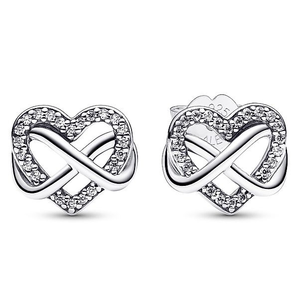 Pandora Kette mit Anhänger Funkelndes Unendlichkeits-Herz günstig online kaufen
