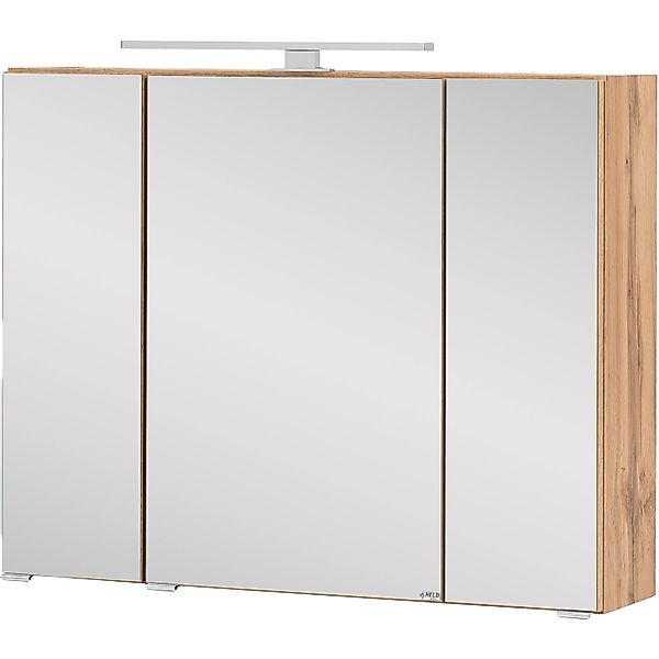 Held Möbel 3D-Spiegelschrank Salerno 80 cm Wotaneiche günstig online kaufen