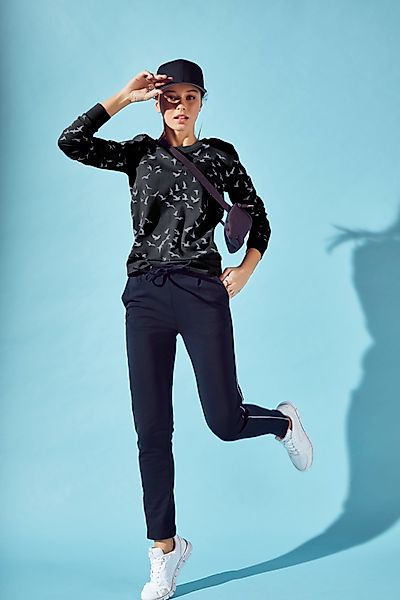 KangaROOS Sweatshirt, mit modischem Minimal-Allover-Print günstig online kaufen