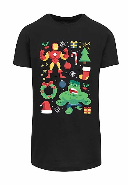 F4NT4STIC T-Shirt "Marvel Universe Iron Man And Hulk Weihnachten", Print günstig online kaufen