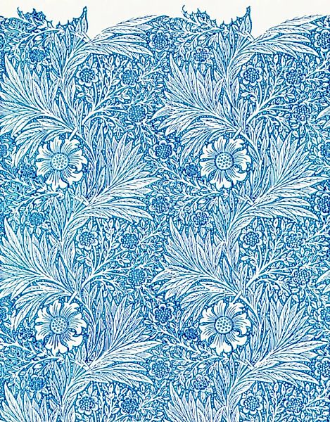 Poster / Leinwandbild - William Morris: Blaue Ringelblume günstig online kaufen