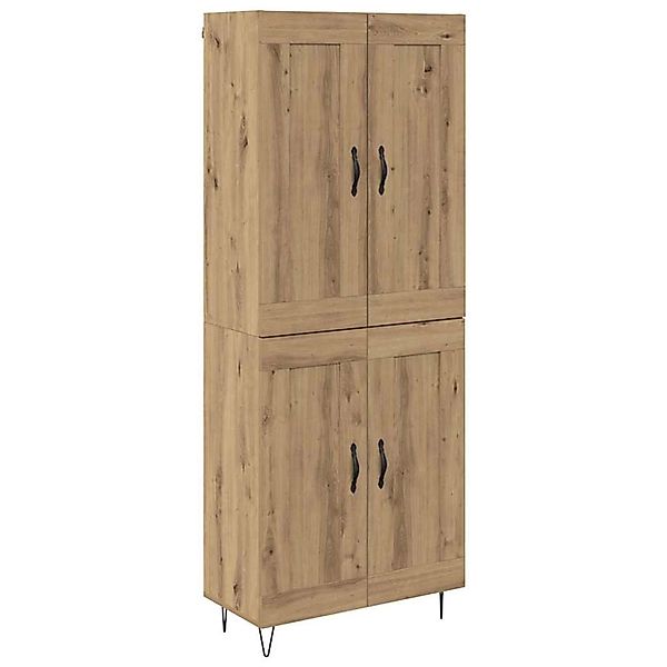 vidaXL Highboard Artisan-Eiche 69,5 x 34 x 180 cm Holzwerkstoff 3415840 günstig online kaufen