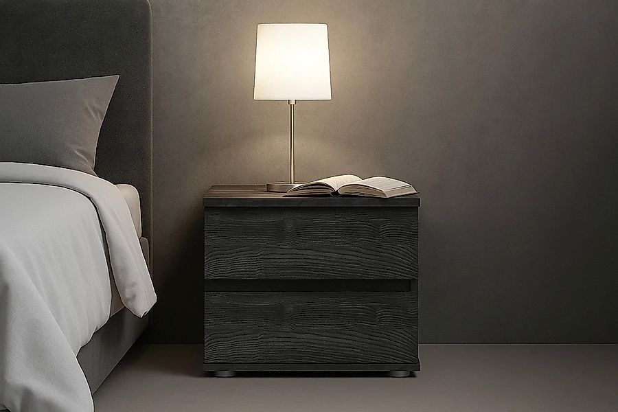 Home affaire Nachttisch "PRESSAC Nachtkommode mit 2 Schubladen, Set 2 Stück günstig online kaufen