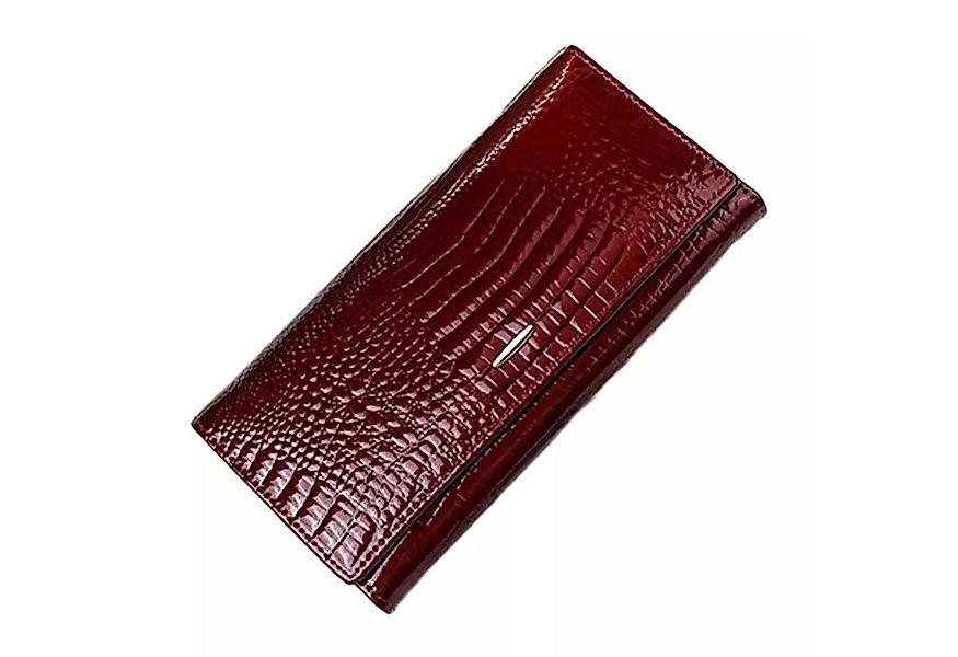 YUBRO-STUDIO Geldbörse Echtleder Damen Portemonnaie Karten- und Speicherkar günstig online kaufen