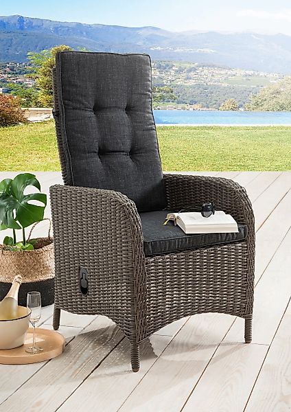 Destiny Gartensessel "PALMA", (Set, 2 St.), Aluminium, Polyrattan, inkl. Au günstig online kaufen