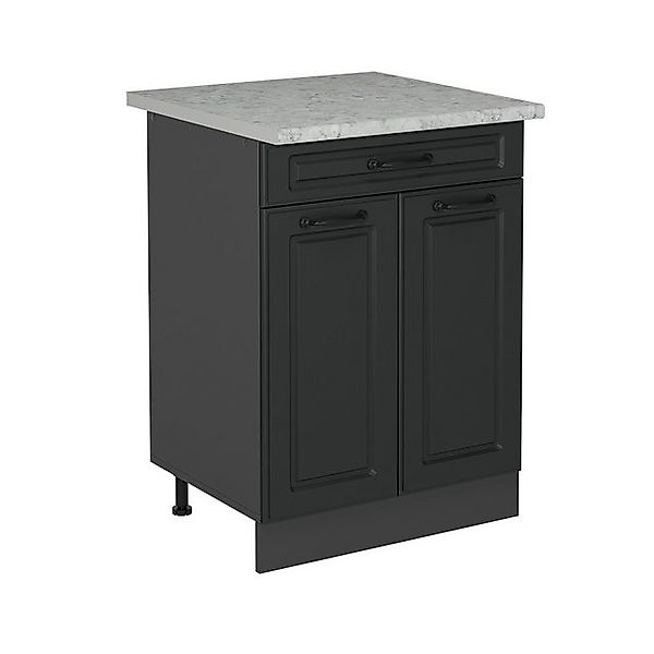 Vicco Unterschrank R-Line, Anthrazit Landhaus/Anthrazit, 60 cm AP Marmor günstig online kaufen