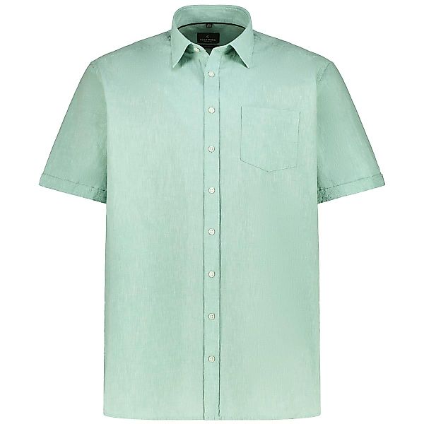 CASA MODA Freizeithemd mit Leinen Farbe grün Größe: 4XL günstig online kaufen
