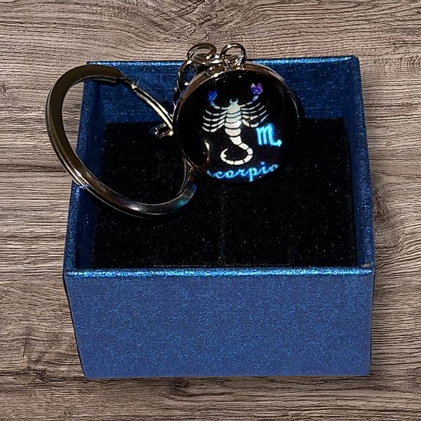 Stelby Schlüsselanhänger mit Gravur Skorpion Sternzeichen Schlüsselanhänger günstig online kaufen