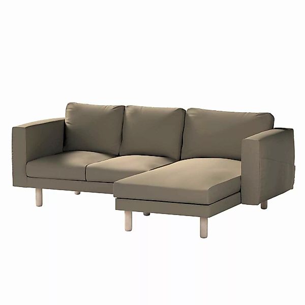 Bezug für Norsborg 3-Sitzer Sofa mit Recamiere, mokka, Norsborg Bezug für 3 günstig online kaufen