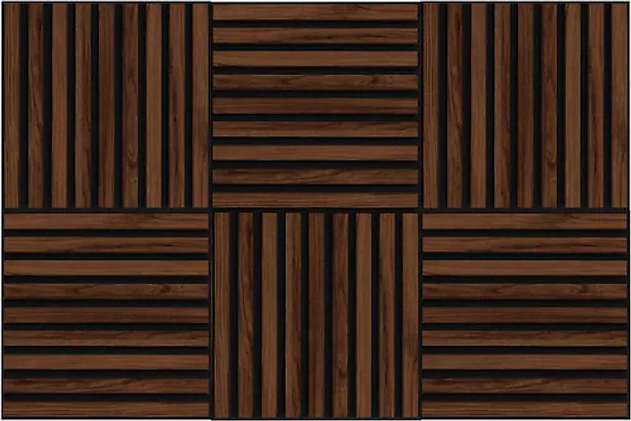 BASIC by Balculina Wandboard »Deko«, (6 St.), Im 6er-Set, B/T je 40x40 cm, günstig online kaufen