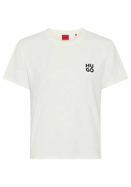 HUGO Underwear Pyjamaoberteil aus Stretch-Jersey mit Logo-Artwork, Rundhals günstig online kaufen