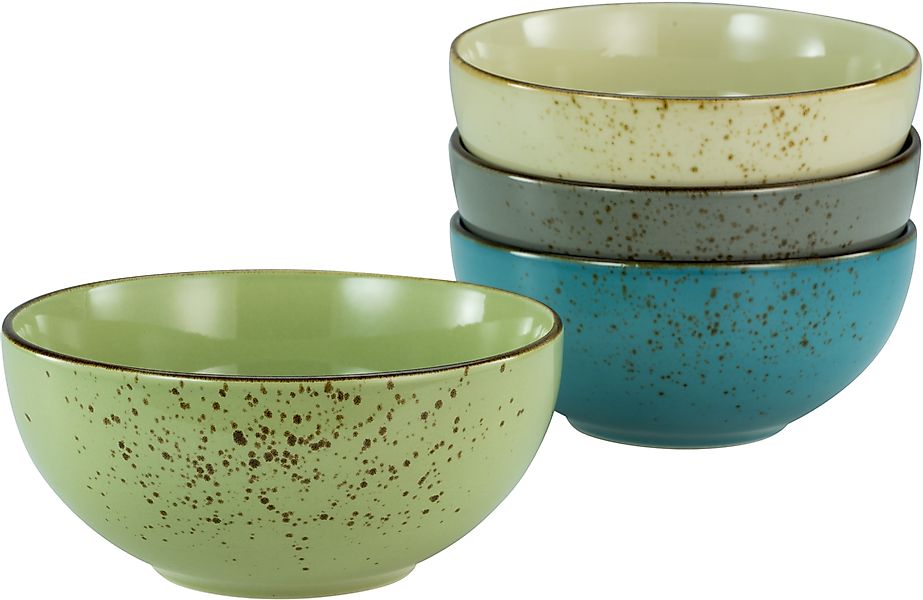CreaTable Müslischale »NATURE COLLECTION« 4 Stk. aus Steinzeug Salatschale, günstig online kaufen