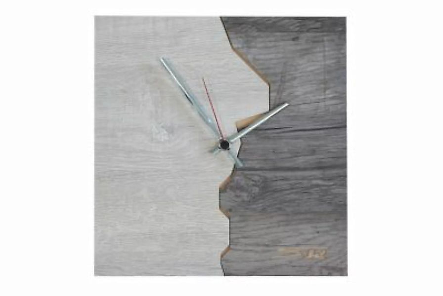 SIBAL Design.Home "Wanduhr Uhr ""Glacier"" (30cm Durchmesser)" weiß/grau günstig online kaufen
