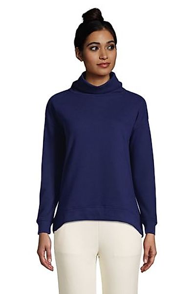 Sweatshirt mit weitem Kragen SERIOUS SWEATS, Damen, Größe: S Normal, Blau, günstig online kaufen