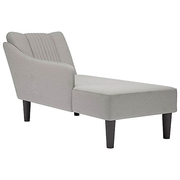 vidaXL Chaiselongue, Chaiselongue mit Rechter Armlehne Wolkengrau Stoff günstig online kaufen