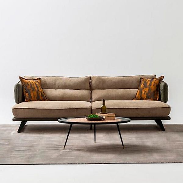 Xlmoebel Sofa Elegante Couchgruppe 3-Sitzer Stuhl Stoff Bunt zeitgenössisch günstig online kaufen