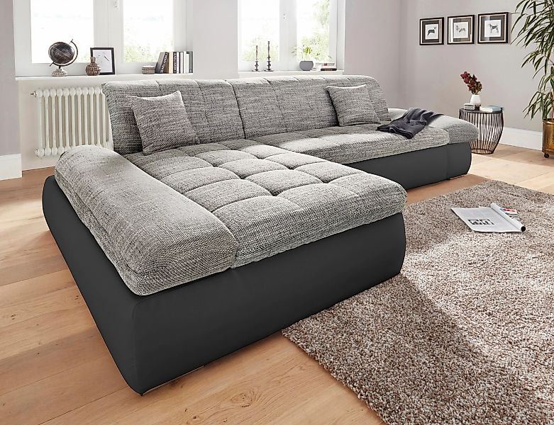DOMO collection Ecksofa "PB Moric wahlweise mit Bettfunktion + Armteilverst günstig online kaufen