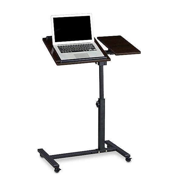 relaxdays Laptoptisch mit verstellbarem Mauspad, Schwarz günstig online kaufen