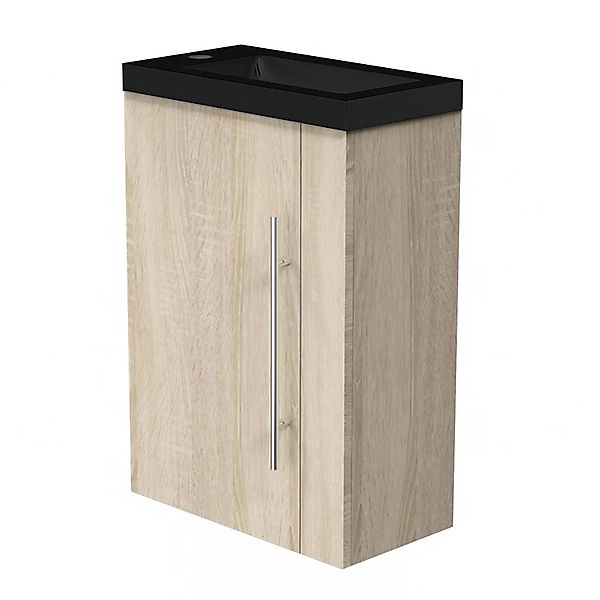 duschspa Waschtisch 45 cm Breite, Schwarz günstig online kaufen