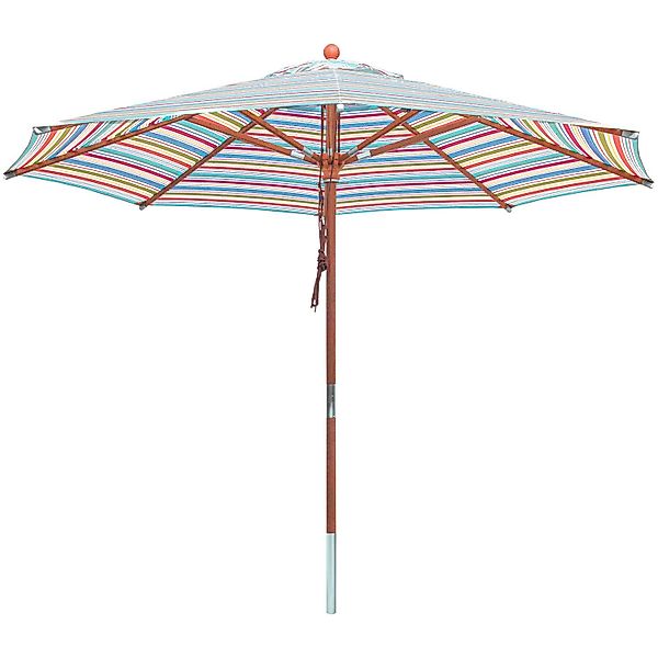 anndora-sonnenschirm Sonnenschirm 3 Meter rund Gestreift günstig online kaufen