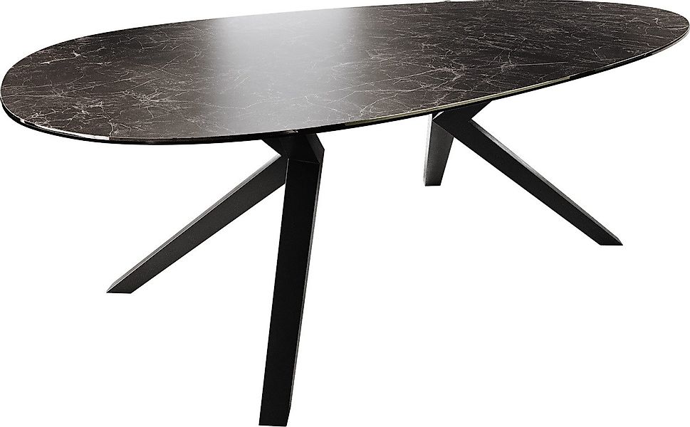 DELIFE Esstisch Edge, Oval Keramik Laminam® günstig online kaufen