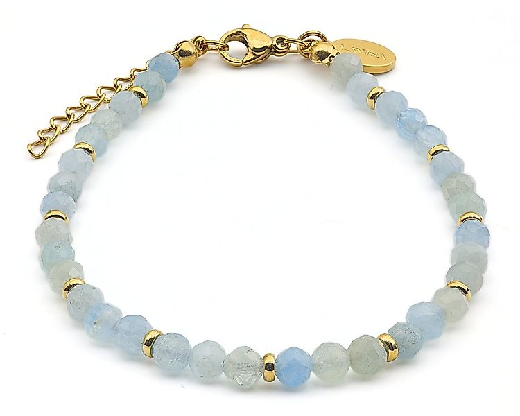 LAVISA Armband Edelstein Armband - 4mm Naturstein Perlen Granat günstig online kaufen