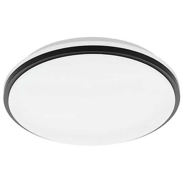 LED Deckenleuchte Pinetto in Weiß und Schwarz 15,6W 1900lm IP44 günstig online kaufen