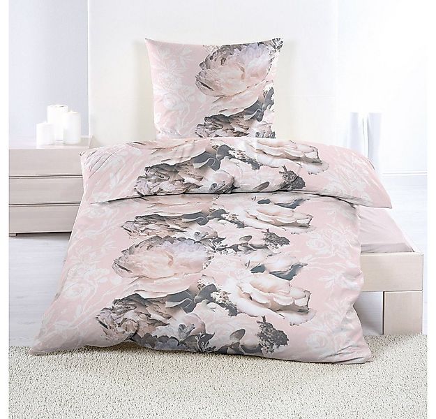 Casa Colori Bettwäsche Renforce 135x200 cm aus 100% Baumwolle Bettgarnitur günstig online kaufen