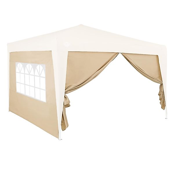 Seitenwände Faltpavillon 2er-Set Beige 3x2m günstig online kaufen