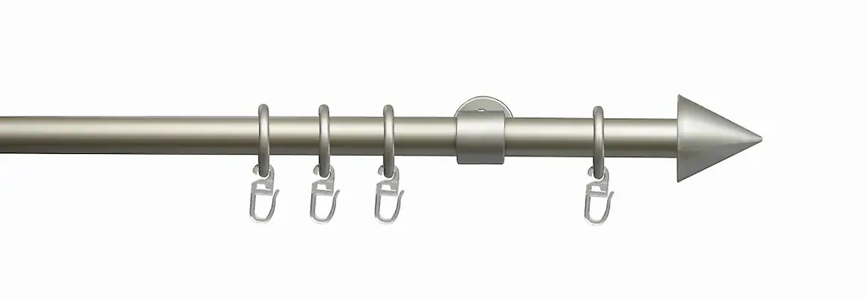 Liedeco Gardinenstange "Kegel" Ø 20 mm 1 läufig-läufig Fixmaß günstig online kaufen