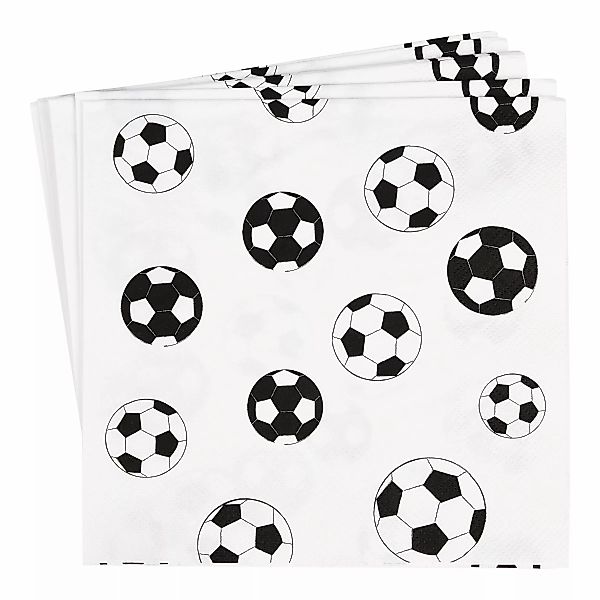 FSC MIX Serviette FUSSBALL 20 Stk, weiss günstig online kaufen