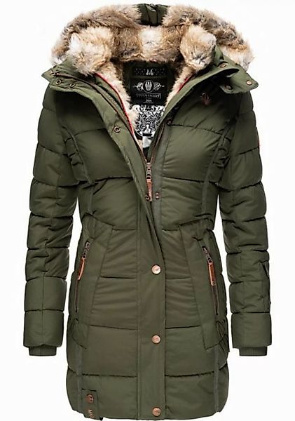 Marikoo Wintermantel Lieblings Jacke stylischer Winter Steppmantel m. Kunst günstig online kaufen