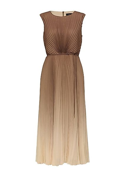 s.Oliver Midikleid Kleid Ärmelloses Midikleid mit Plissee und Gürtel günstig online kaufen
