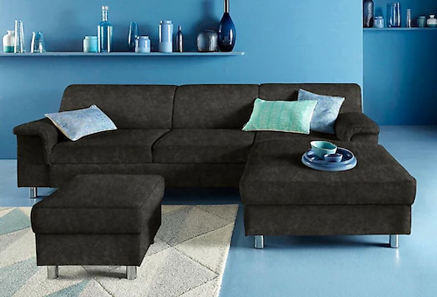 DOMO collection Ecksofa »Jamie, modern und elegant, Fußhöhe 9cm, L-Form,« w günstig online kaufen
