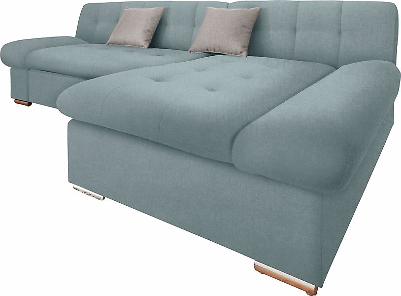 TRENDMANUFAKTUR Ecksofa "Reggae II, moderne Optik, Armteilverstellung, B/T günstig online kaufen