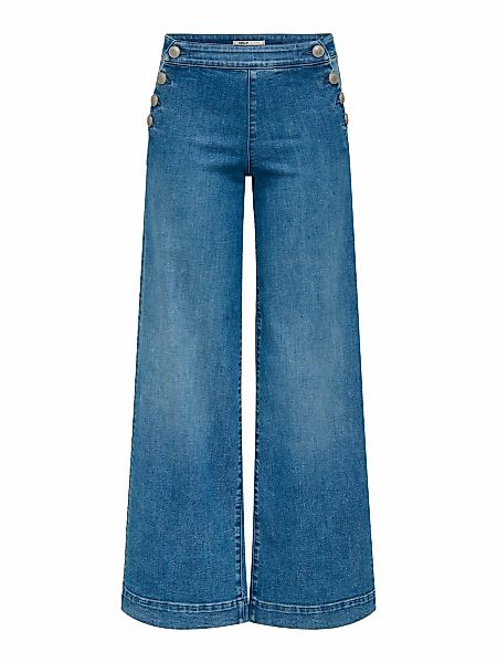 ONLY High-waist-Jeans "ONLMADISON HW BUTTON WIDE DNM GEN769NOOS" günstig online kaufen