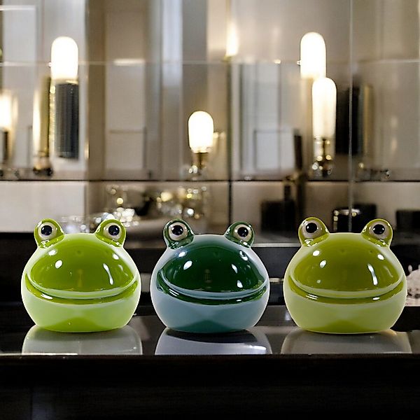 GlasArt Dekofigur Dekofigur Froschkopf Froschkönig drei günstig online kaufen