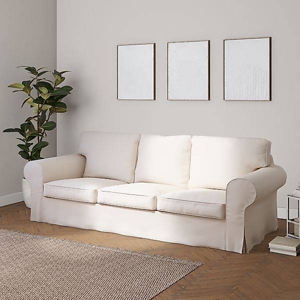 Bezug für Ektorp 3-Sitzer Sofa nicht ausklappbar, naturweiß, Sofabezug für günstig online kaufen