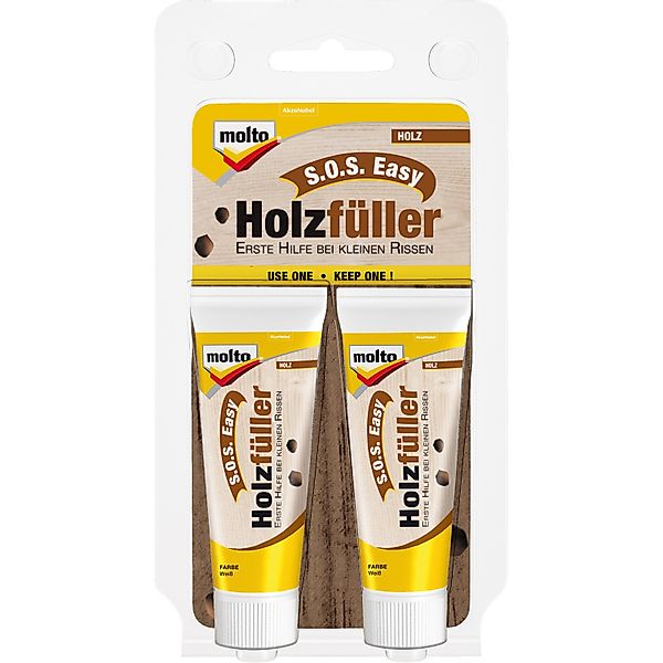 MOLTO Spachtelmasse MOLTO S.O.S Easy Holzfüller 2x20ml günstig online kaufen