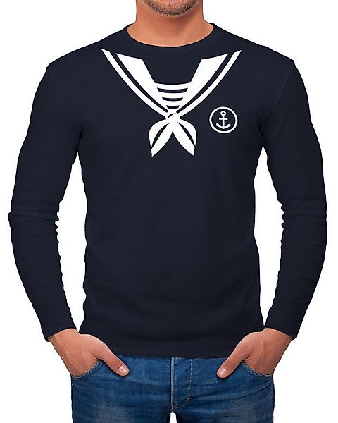 MoonWorks Longsleeve Herren Long-Sleeve Matrose Matrosin Sailor Fasching Fa günstig online kaufen