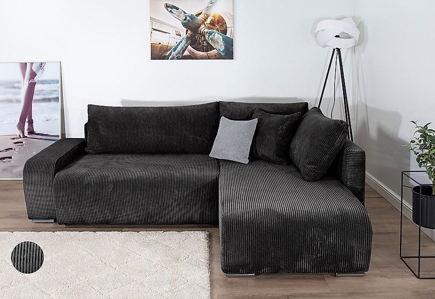 COLLECTION AB Ecksofa "Poppy, L-Form, Breite 227 cm mit Schlaffunktion" ink günstig online kaufen